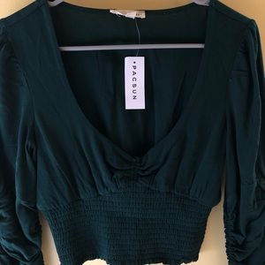 Dark green PacSun blouse!